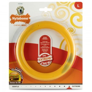 Nylabone Bacon Cheeseburger Ring – Large Extreme Chews Toys USA | PVLFJ-7410