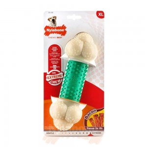 Nylabone Bacon Double Action – X-Large Extreme Chews Toys USA | KZOQJ-7841