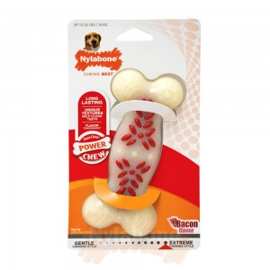 Nylabone Bacon Plus Bone – Medium Extreme Chews Toys USA | HCDEF-5192