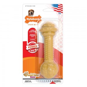 Nylabone Barbell Durable Power Chew Toys USA | CUZKH-0278