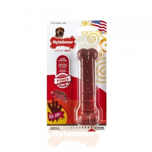 Nylabone Beef Jerky Textured Bone – Medium Extreme Chews Toys USA | MJKHD-7835