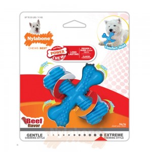 Nylabone Beef X Shaped – Small Extreme Chews Toys USA | KXERF-8092