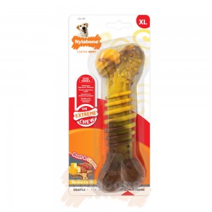 Nylabone Beef with Cheese Texture Bone – X-Large Extreme Chews Toys USA | TVIDX-1694