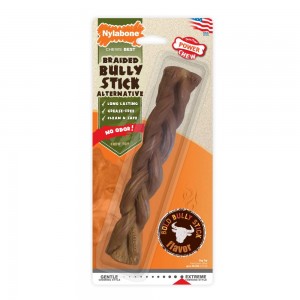 Nylabone Braided Bully Stick Alternative Power Chew Toys USA | LKDZA-9074