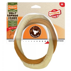 Nylabone Bully Stick Ring Bone -Medium Extreme Chews Toys USA | YSDXJ-0563