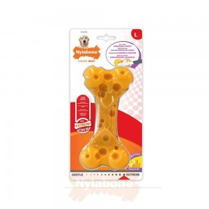 Nylabone Cheese Texture Cheese Bone – Large Extreme Chews Toys USA | ACHDT-3452