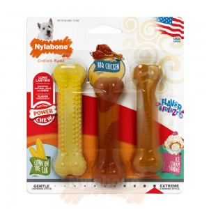 Nylabone Chicken / Vanilla / Corn Bone Triple Pack – Small Extreme Chews Toys USA | NRWQX-3968