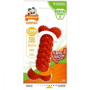 Nylabone Daily Dental Rubber Braid Bone Strong Chew Toys For Dogs USA | SFVEM-2076