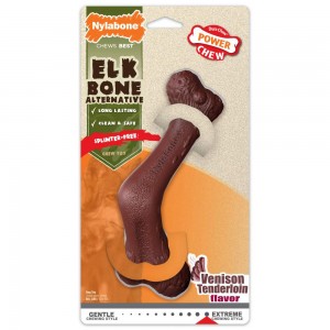 Nylabone Elk Bone Alternative Power Chew Toys USA | YQRAJ-0891