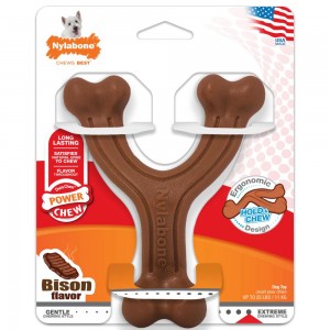 Nylabone Ergonomic Hold & Wishbone Durable Power Chew Toys USA | UNZEV-7195