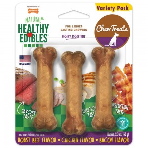 Nylabone Healthy Edibles All-Natural Long Lasting Dog Chew Treats USA | XVJRO-4386