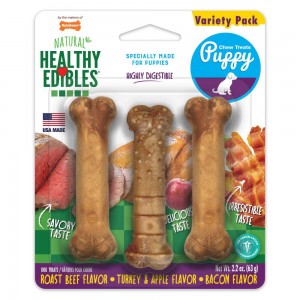 Nylabone Healthy Edibles All-Natural Long Lasting Puppy Dog Chew Treats USA | AYFUO-6538