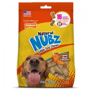 Nylabone Natural Nubz Chicken Treats Dog Chew Treats USA | BHCOL-4765