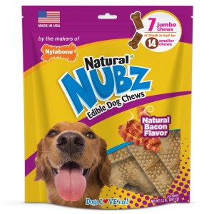 Nylabone Natural Nubz Long Lasting Bacon Treats Dog Chew Treats USA | NHXJW-2061