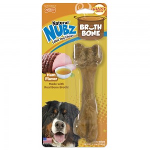 Nylabone Natural Nubz Treats with Bone Broth Dog Chew Treats USA | WOIBK-8697