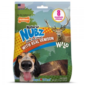 Nylabone Nubz WILD Antler Natural Long Lasting Edible Venison Dog Chew Treats USA | JVHUD-4608