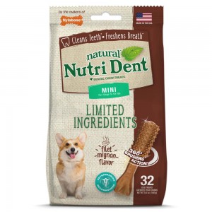 Nylabone Nutri Dent Filet Mignon Dental Dog Chew Treats USA | GMRFA-7310