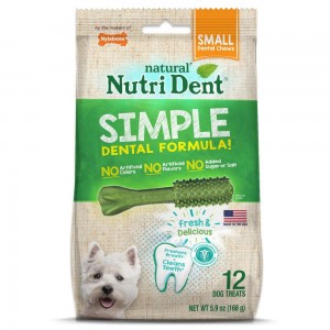 Nylabone Nutri Dent SIMPLE Fresh Breath Flavored Natural Dog Chew Treats USA | MDBLT-8472