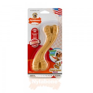 Nylabone Peanut Butter Curvy Bone – Large Extreme Chews Toys USA | XCADK-7850