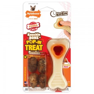 Nylabone Souper Bone & Pop-In Treat Combo Power Chew Toys USA | JOXWI-4693