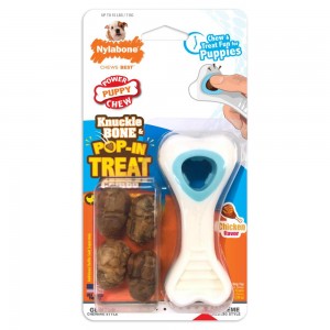 Nylabone Souper Bone & Pop-In Treat Combo Puppy Chew Toys USA | GUHFX-1790