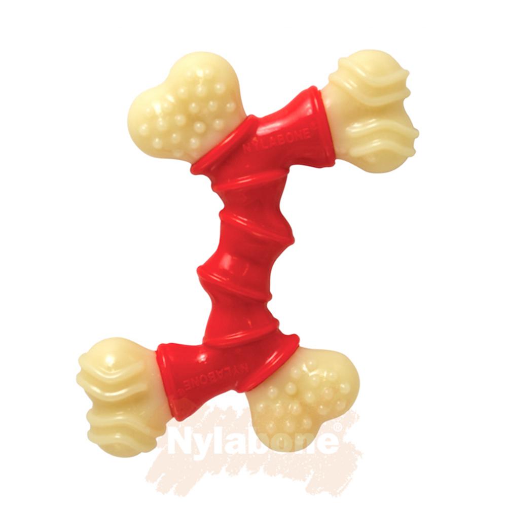 Nylabone Bacon Double Bone – X-Small Extreme Chews Toys  USA |  TJYVB-2531