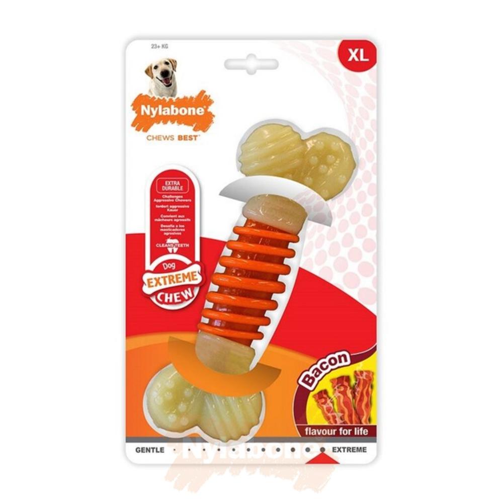 Nylabone Bacon Pro Action Bone – X-Large Extreme Chews Toys  USA |  RFILV-5287