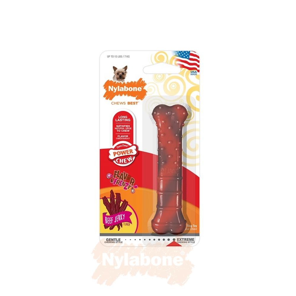 Nylabone Beef Jerky Textured Bone – X-Small Extreme Chews Toys  USA |  BEXOQ-3567