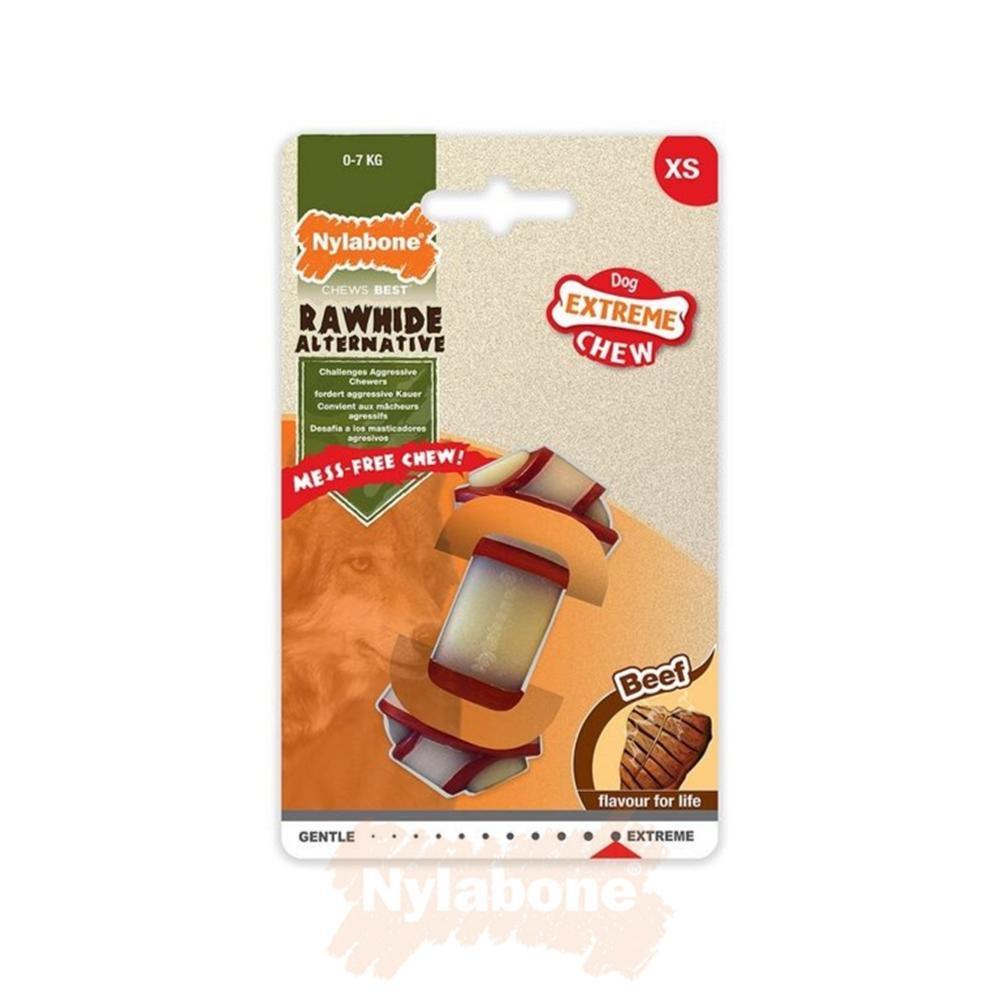 Nylabone Beef Knot – X-Small Extreme Chews Toys  USA |  NMCWE-9713