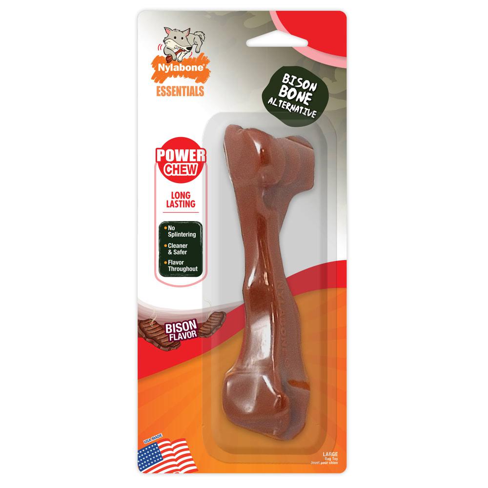 Nylabone Bison Bone Alternative Nylon Power Chew Toys  USA |  JHSNM-4825