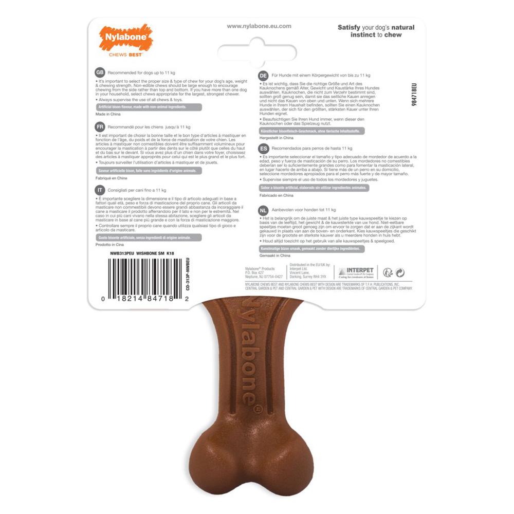 Nylabone Bison Wishbone – Small Extreme Chews Toys  USA |  URPTG-3079