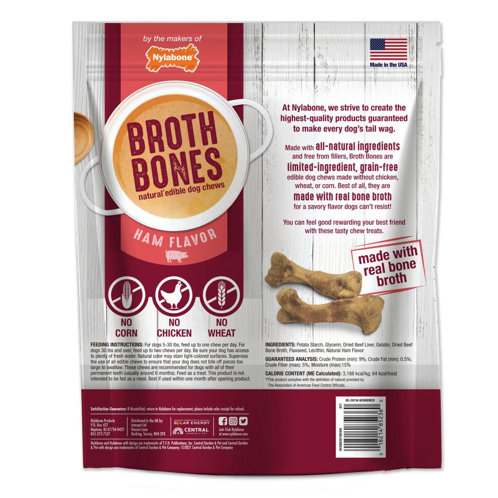 Nylabone Broth Bones Dog Chew Treats  USA |  LPYCT-2396