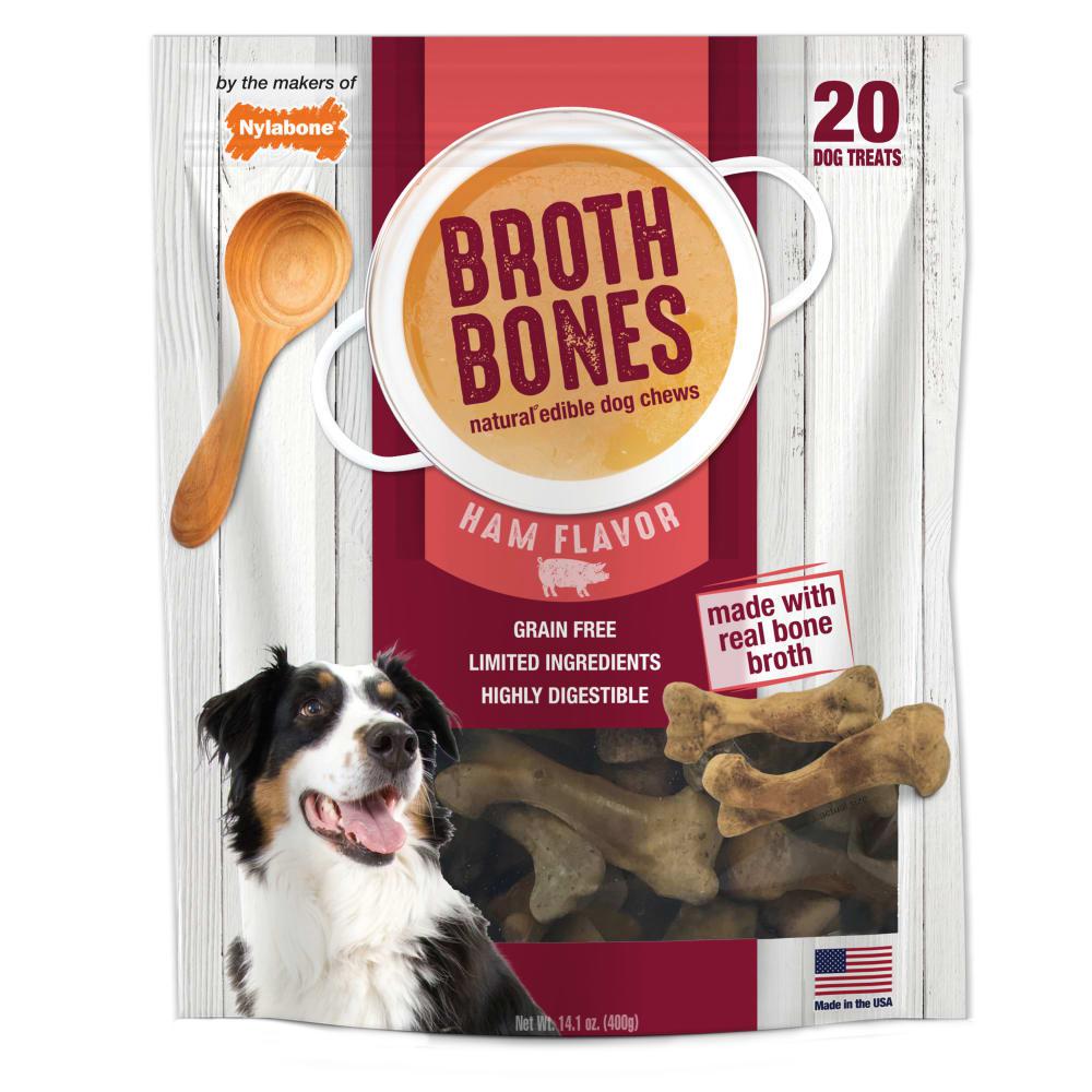 Nylabone Broth Bones Dog Chew Treats  USA |  LPYCT-2396