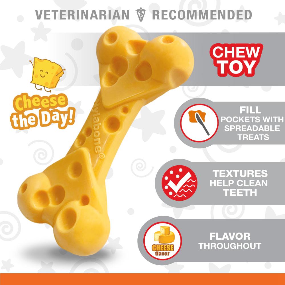 Nylabone Cheese Power Chew Toys  USA |  ZTFBI-4163