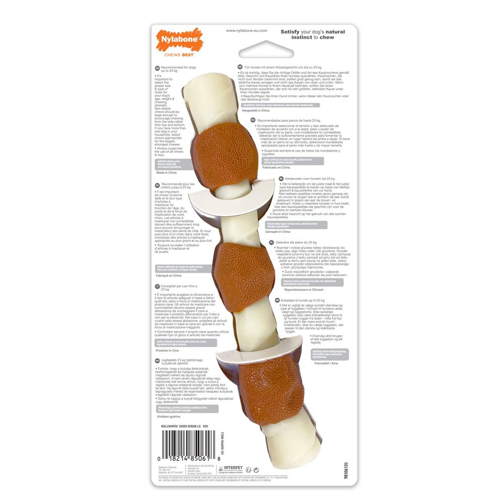 Nylabone Chicken Jerky Shish Kebab – Large Extreme Chews Toys  USA |  TECVY-0935