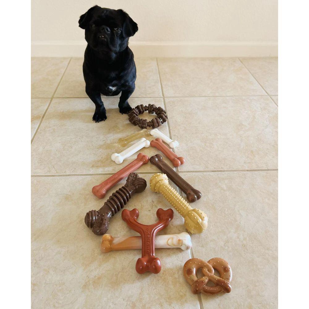 Nylabone Ergonomic Hold & Wishbone Durable Power Chew Toys  USA |  UNZEV-7195