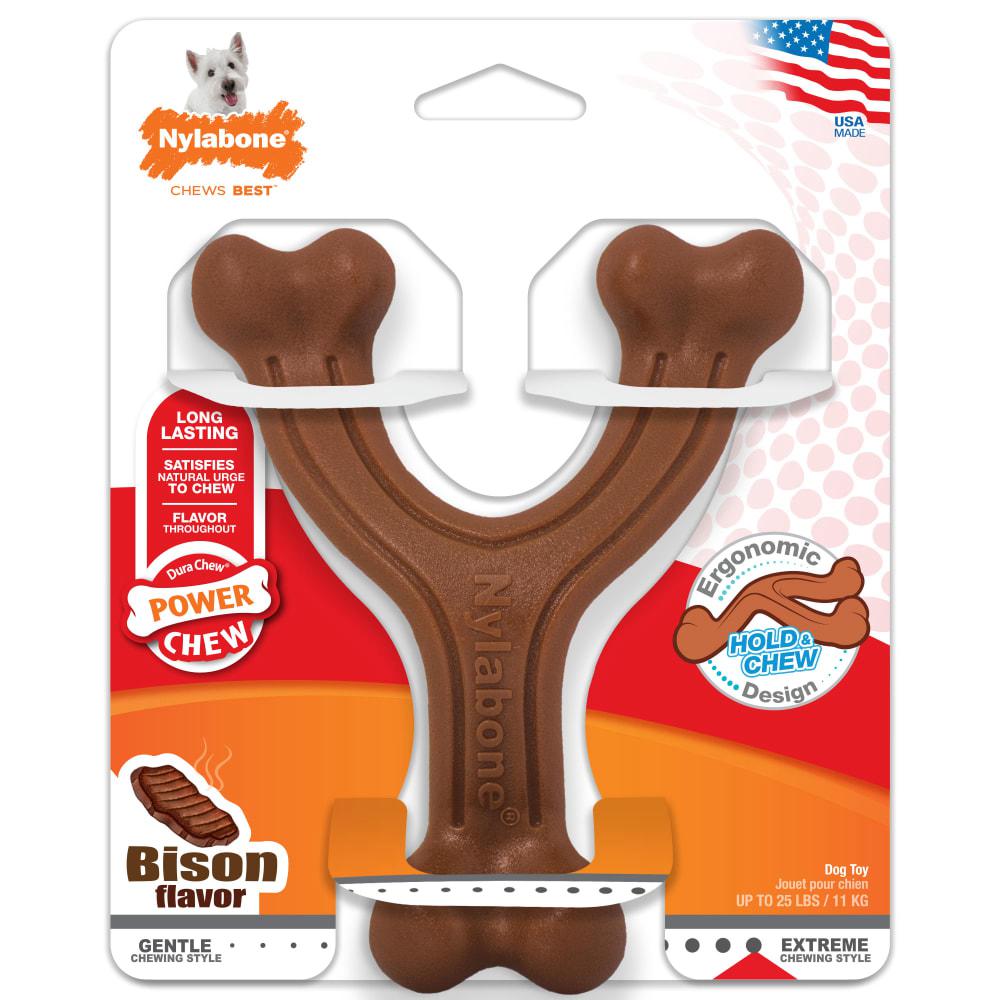 Nylabone Ergonomic Hold & Wishbone Durable Power Chew Toys  USA |  UNZEV-7195