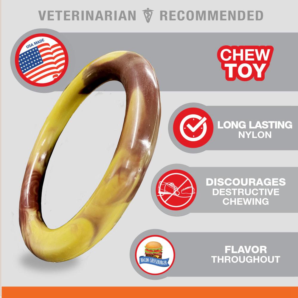 Nylabone Flavor Frenzy Ring Power Chew Toys  USA |  EUAJI-7180