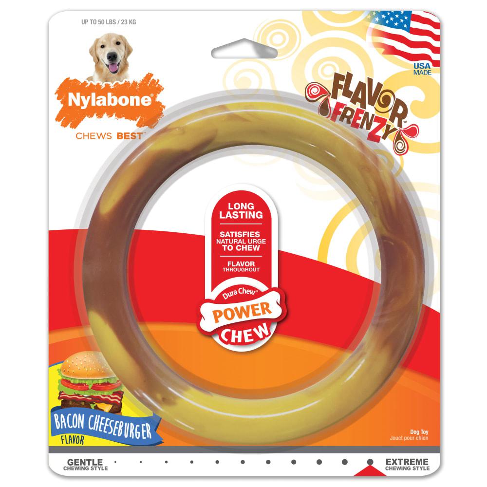 Nylabone Flavor Frenzy Ring Power Chew Toys  USA |  EUAJI-7180