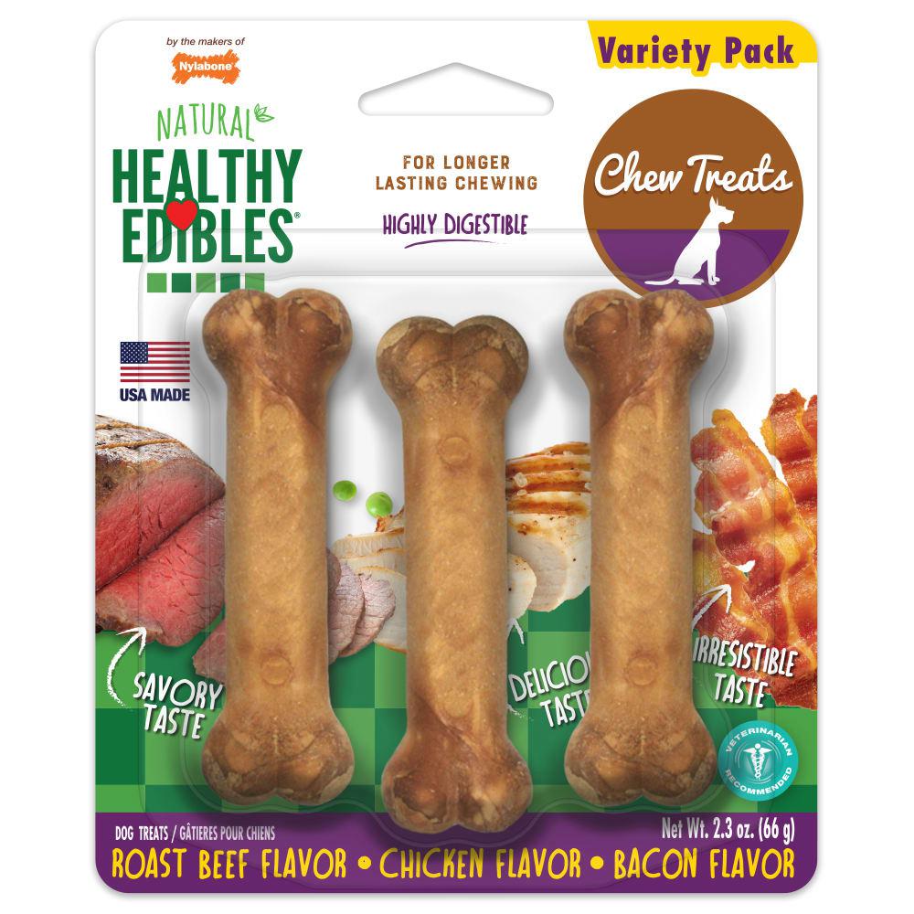 Nylabone Healthy Edibles All-Natural Long Lasting Dog Chew Treats  USA |  XVJRO-4386