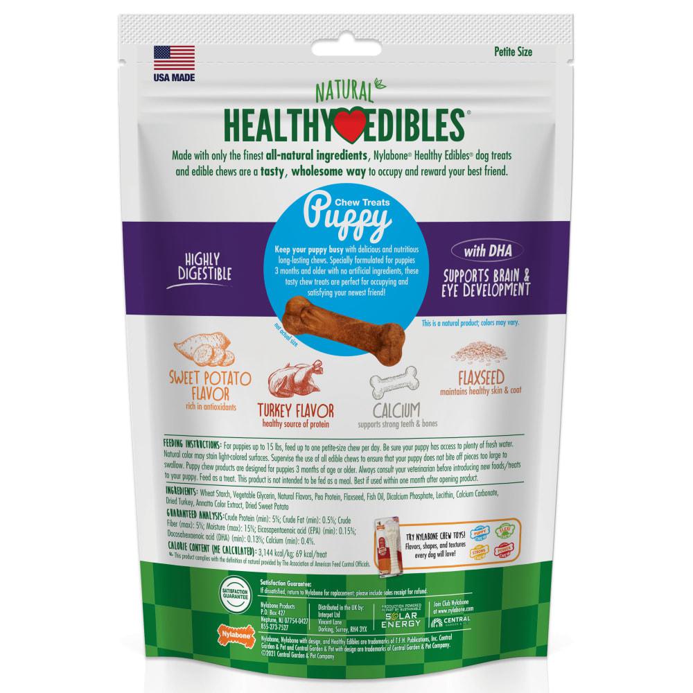 Nylabone Healthy Edibles All-Natural Long Lasting Puppy Dog Chew Treats  USA |  ITUEZ-7294