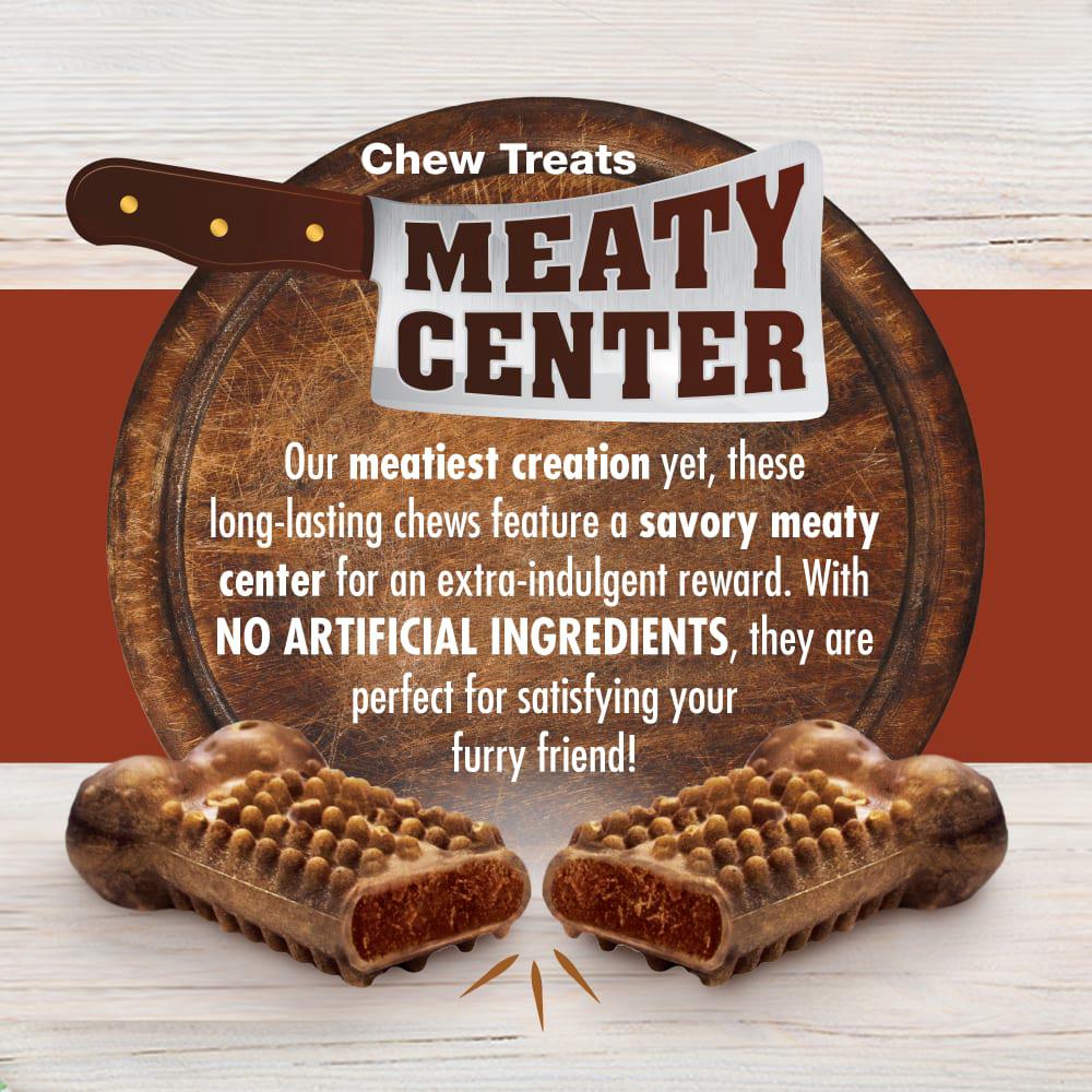 Nylabone Healthy Edibles Meaty Center All-Natural Long Lasting Dog Chew Treats  USA |  DHQBL-2458