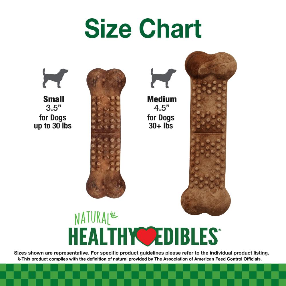 Nylabone Healthy Edibles Meaty Center All-Natural Long Lasting Dog Chew Treats  USA |  DHQBL-2458