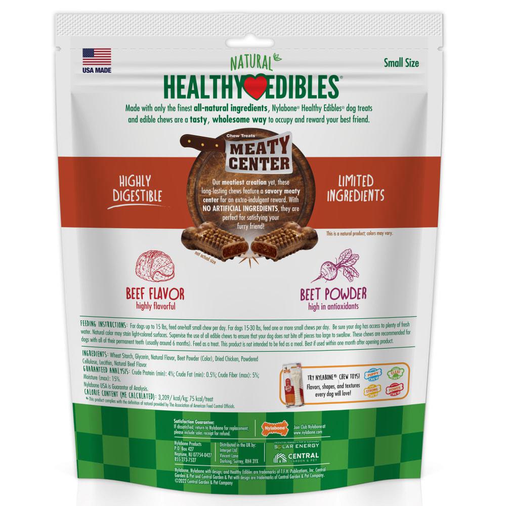 Nylabone Healthy Edibles Meaty Center All-Natural Long Lasting Dog Chew Treats  USA |  DHQBL-2458