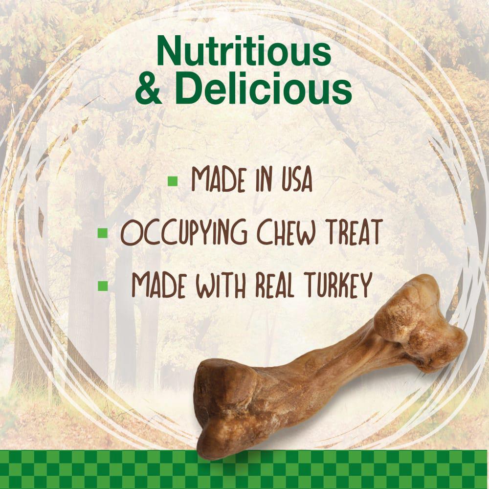 Nylabone Healthy Edibles WILD All-Natural Long Lasting Puppy Dog Chew Treats  USA |  QZRGD-5249