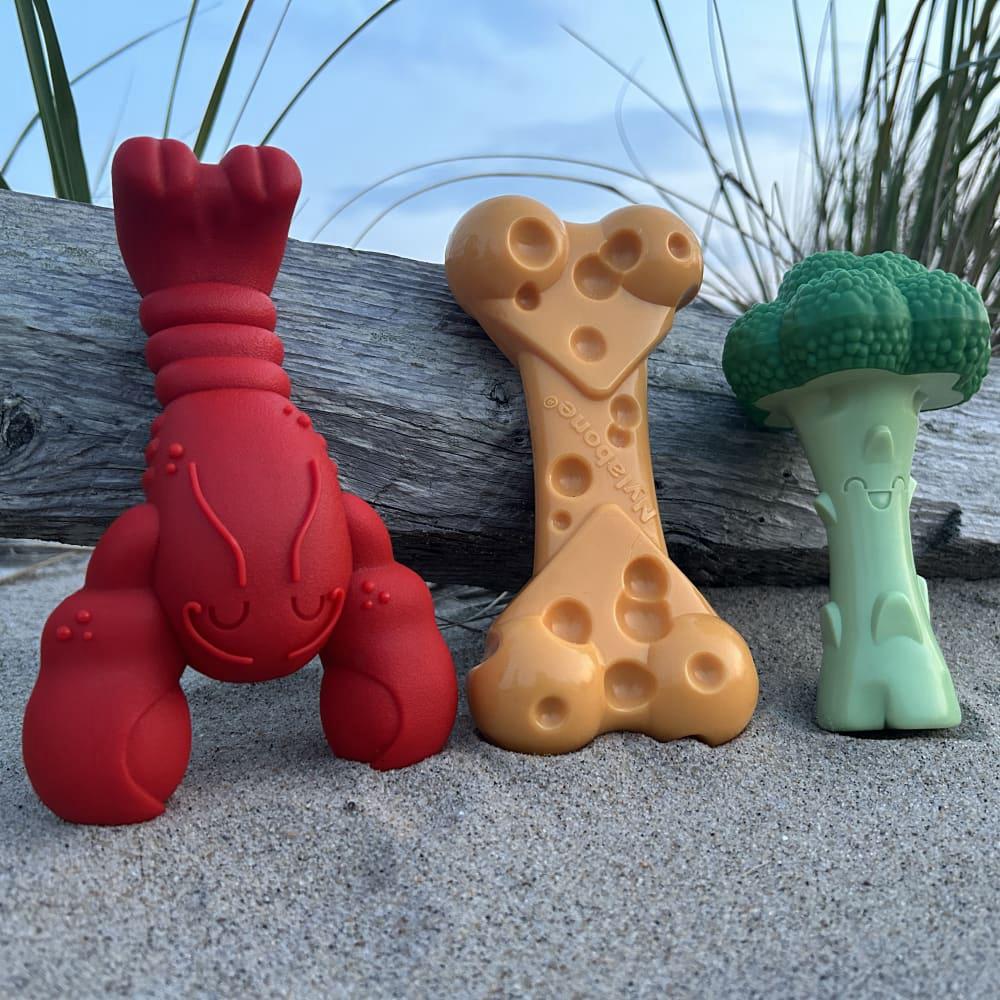 Nylabone Lobster, Cheese, & Broccoli Pack Power Chew Toys  USA |  TKVIU-8753