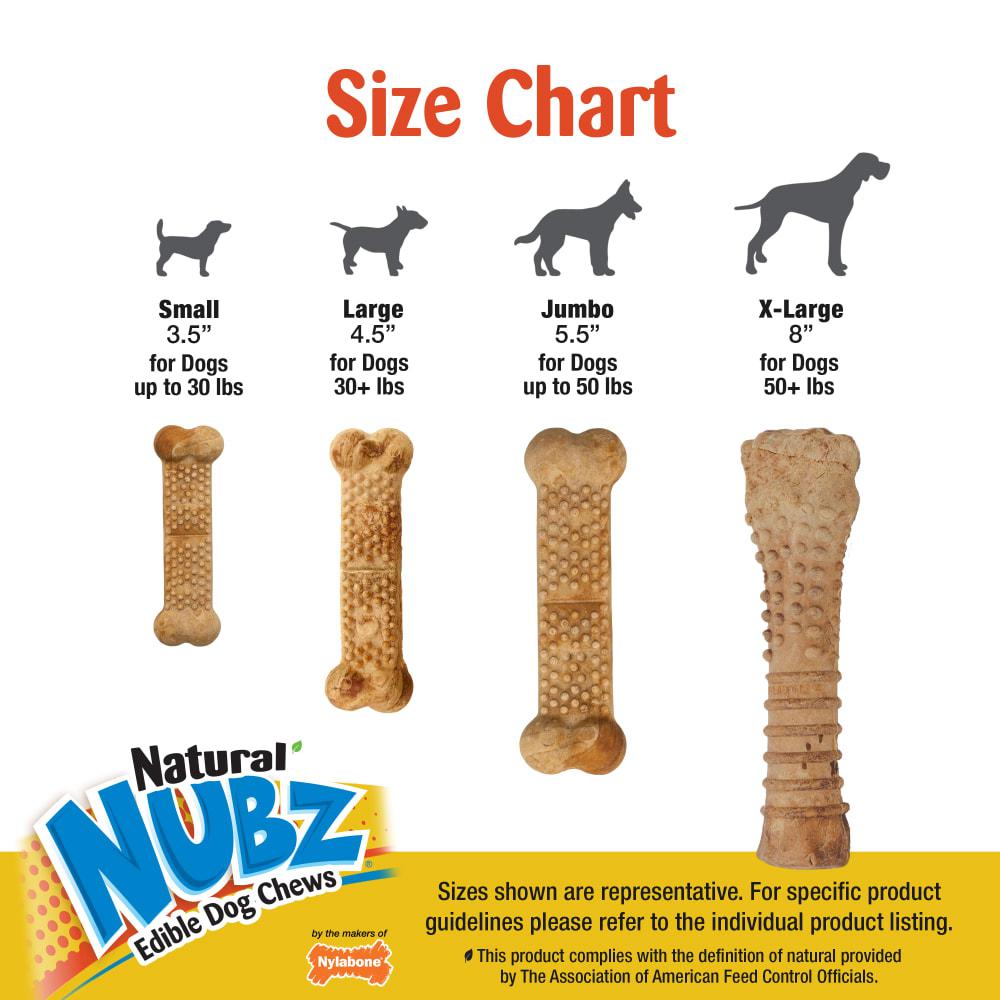 Nylabone Natural Nubz Chicken Treats Dog Chew Treats  USA |  BHCOL-4765