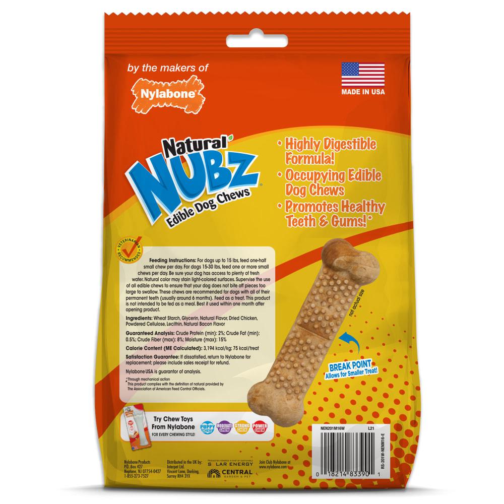 Nylabone Natural Nubz Chicken Treats Dog Chew Treats  USA |  BHCOL-4765