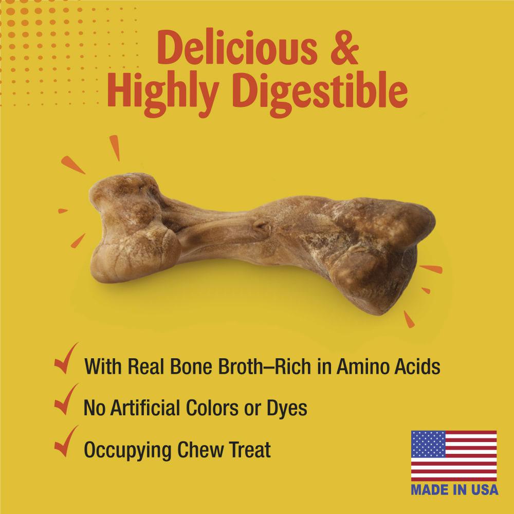 Nylabone Natural Nubz Treats with Bone Broth Dog Chew Treats  USA |  WOIBK-8697