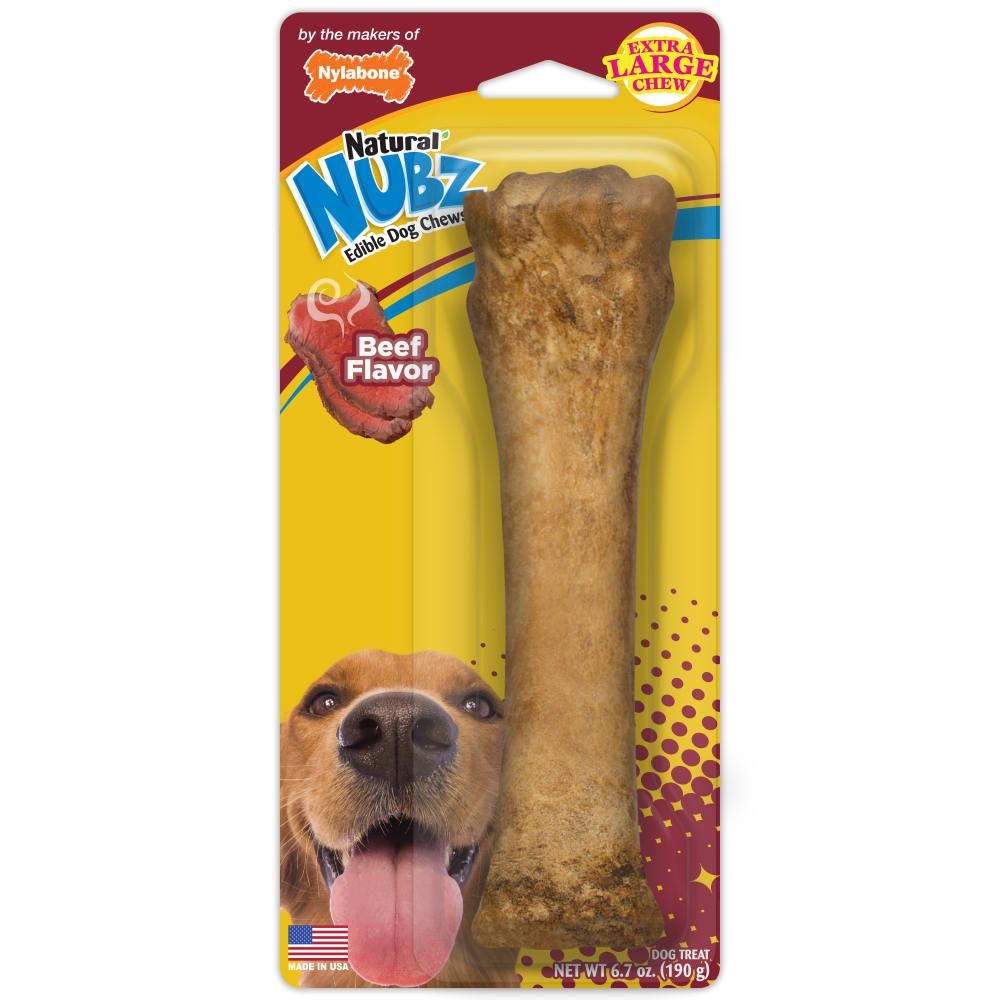 Nylabone Nubz Natural Long Lasting Edible Beef Dog Chew Treats  USA |  WSURD-5193